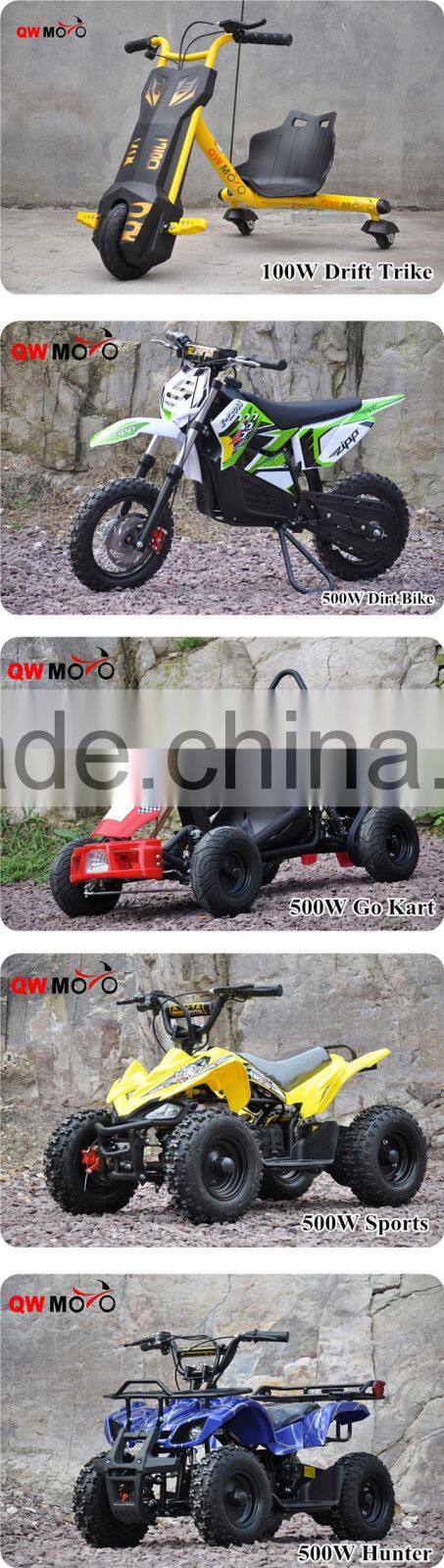 QWMOTO CE 500W 800W Black Mini ATV 800W Electric Dune Buggy ATV Kids ATV 500W