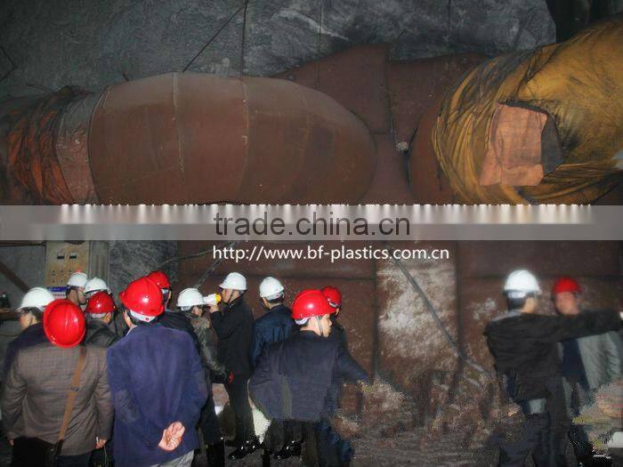 PVC Spiral Y junction mining tunnel fire resistant duct