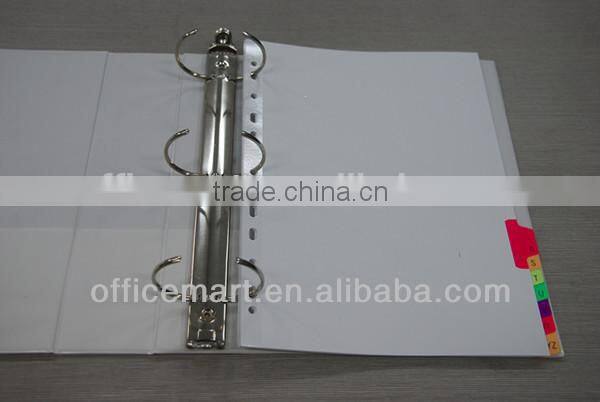 PVC pockets 1/2 inch 2 O ring binder