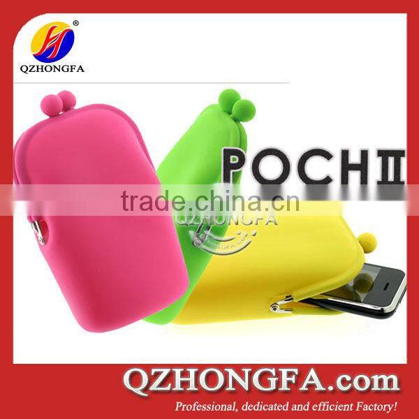 personalized silicone mini wallet case for girls, ladies