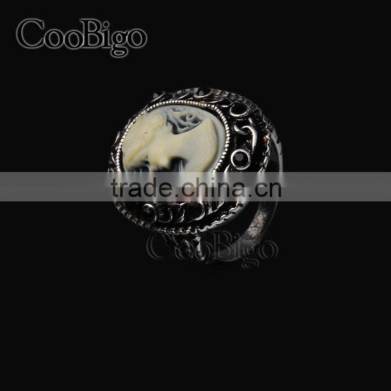 Fashion Jewelry Zinc Alloy Vintage Style Ring Women Party Show Gift Dresses Apparel Promotion Accessories