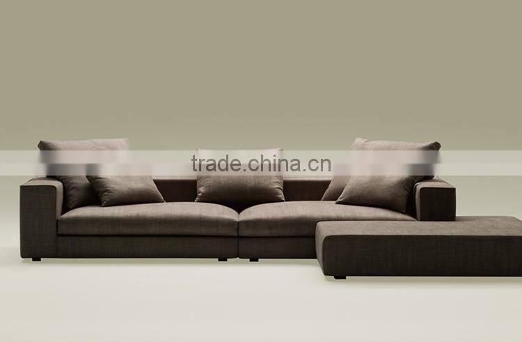 French style luxury sofa set upholstery fabric sectiona sofa with ottoman