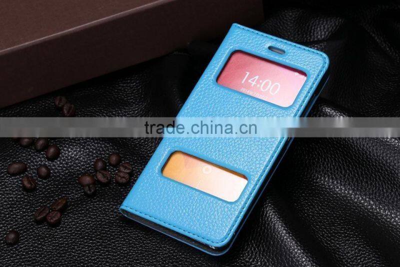 Superb Quality Leather Incoming Calls Filp Case for Xiaomi 4