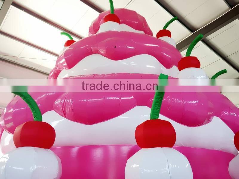 Happy birthday inflatable cake model for decoration/advertising