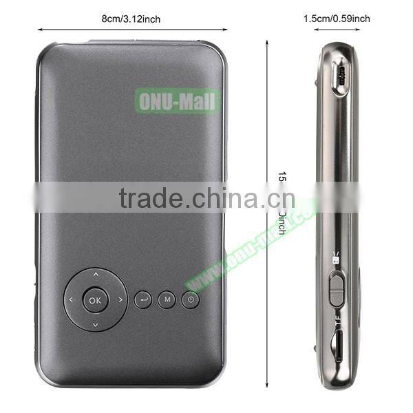 OEM Ultra-Thin Home Theater Projector,Mini Smart DLP LED Projector with Tripod