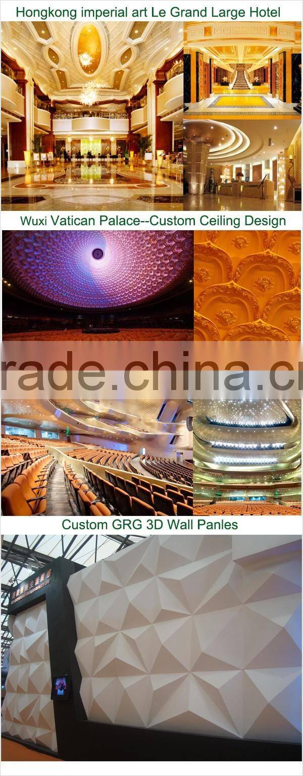Shanghai Yinqiao Shape-retentive Ceiling Design GRG Decoration