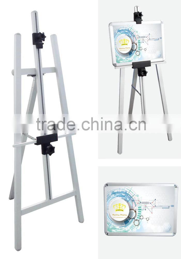 Anodised silver and black poster bracket with holder/Snap Frame with Bracket