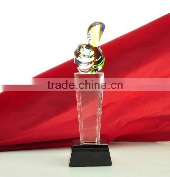 New delivery china Hot sales hand shaped crystal trophy,crystal handicrafts for business gift