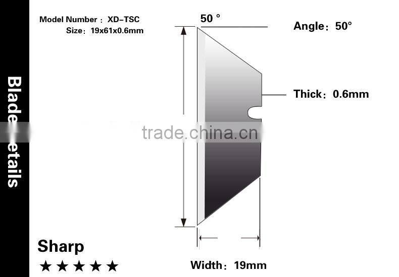 2pcs Trapezoid blade Zinc alloy Utility Cutter