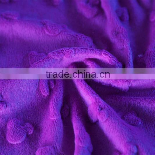 canada ef minky cartoon emboss velour fabric