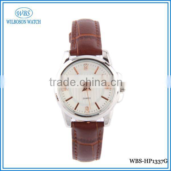 Japan sr626sw leather strap hand watch for men