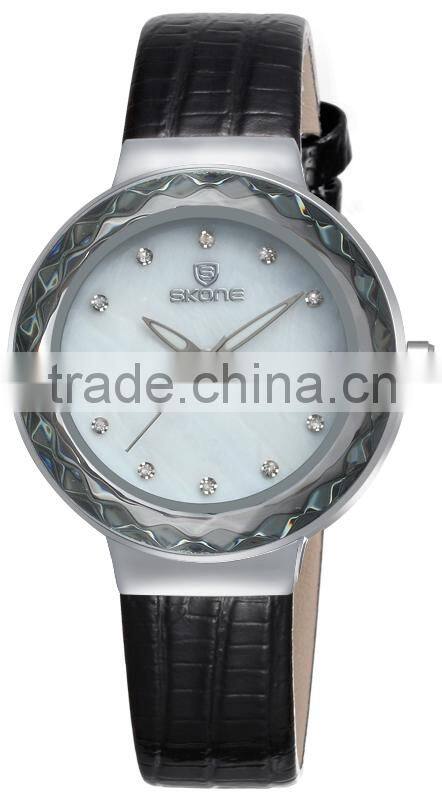 Chinese wholesale skone leather watch men waterproof
