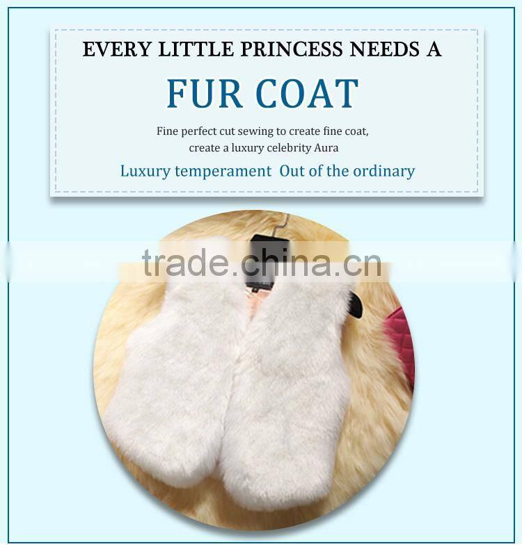 European fashion women's clothing winter man-made fur short vest