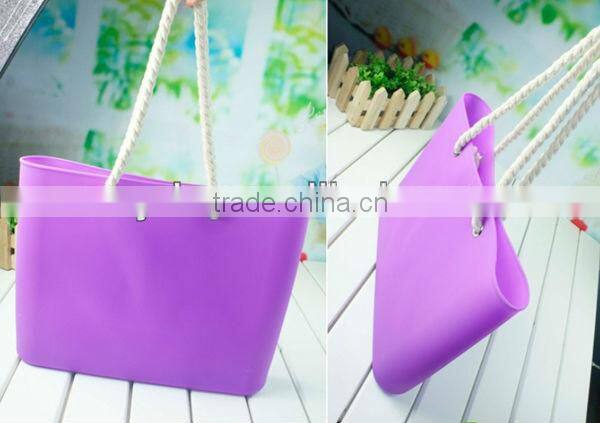 2013 New Arrive Colorful beach silicone Ladies Handle Bag