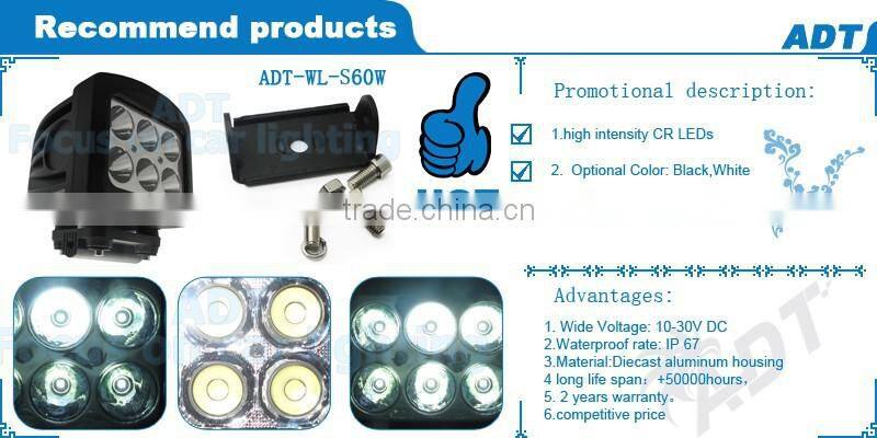 5.2 inch 60w high power c ree led work lamp offroad SUV ATV driving lamp