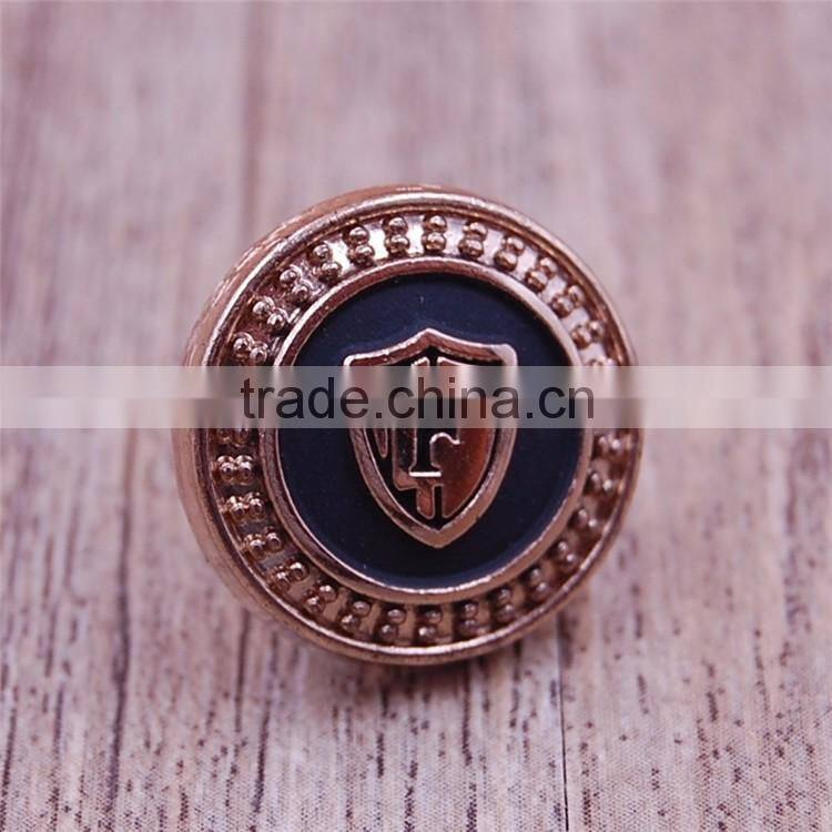 Custom engraved brass sport made metal buttons for shirt jean
