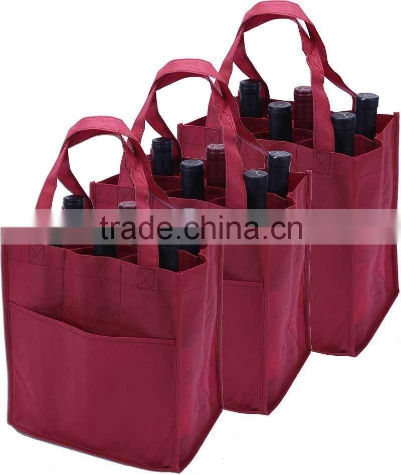 High Quality Custom Cheap Reusable Wine Ice Bag Bottle Bag