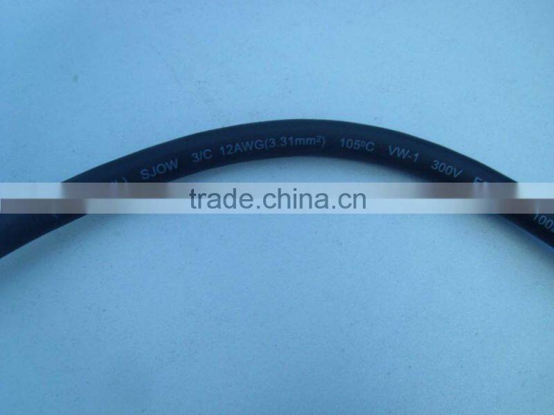 UL Approval rubber power cord SJOW SOOW