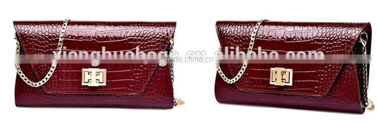 2015 new style fashionable custom luxury leather cluth bag