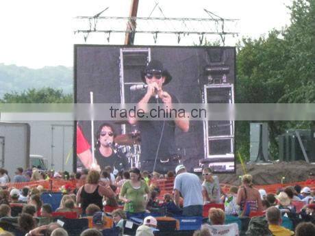 Portable aluminum cabin led display outdoor rental P8mm full color