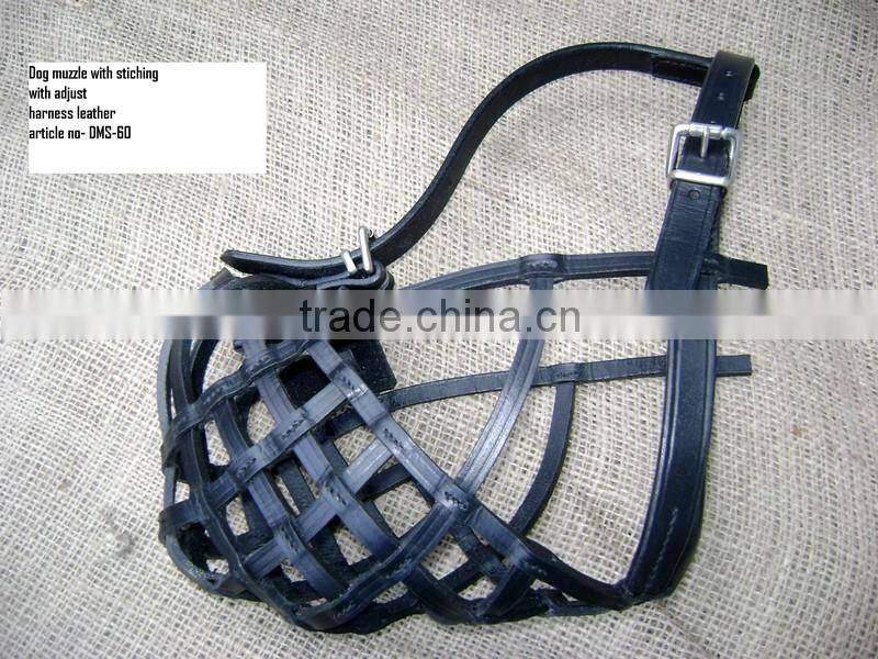 2016 Luxury Handmade Braided Genuine Leather Dog Muzzle