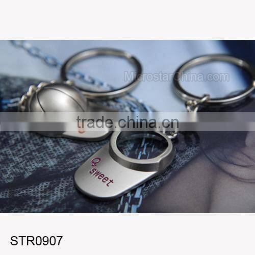 Hot Selling Broken Heart Shaped Metal Key Ring Chain