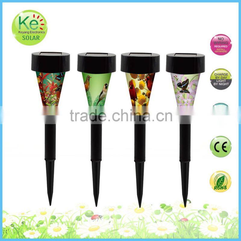 Solar led garden light glass path decoration