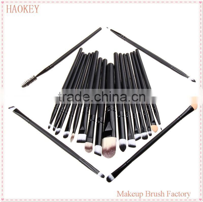 TOP Quality Professional 20 PCS Cosmetic Facial Make up Brush Kit Wool Makeup Brushes Tools Set