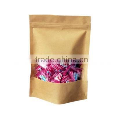 2014 safe kraft paper food bag with opening window