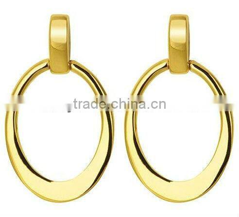 New design Big Hoop Gold Earrings for girls