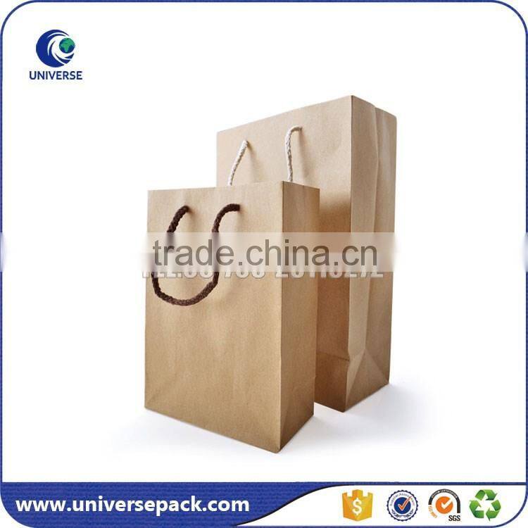 New recycled brown kraft paper bag china
