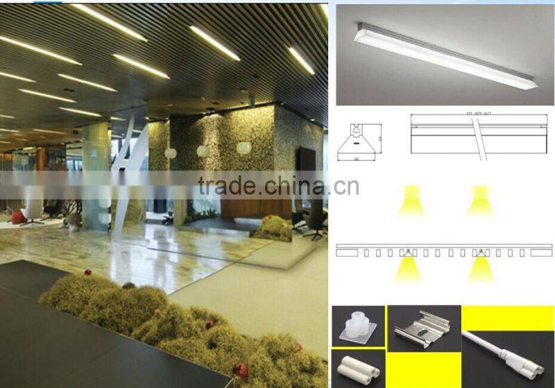 office simple plastic integrated 14W Trapezium led linear light
