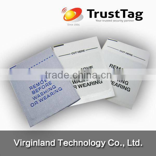 Customized 8.2MHz/ 58KHz Garment Security Label