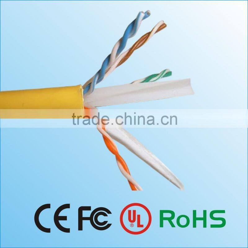 pvc cable trade assurance 4 pair 23awg /24awg utp cat6 network cables 305m