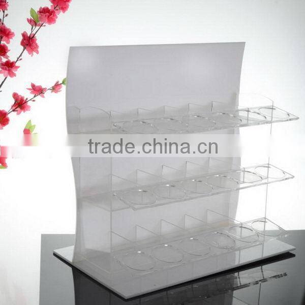 Durable Crazy Selling rotating acrylic lipstick display stand