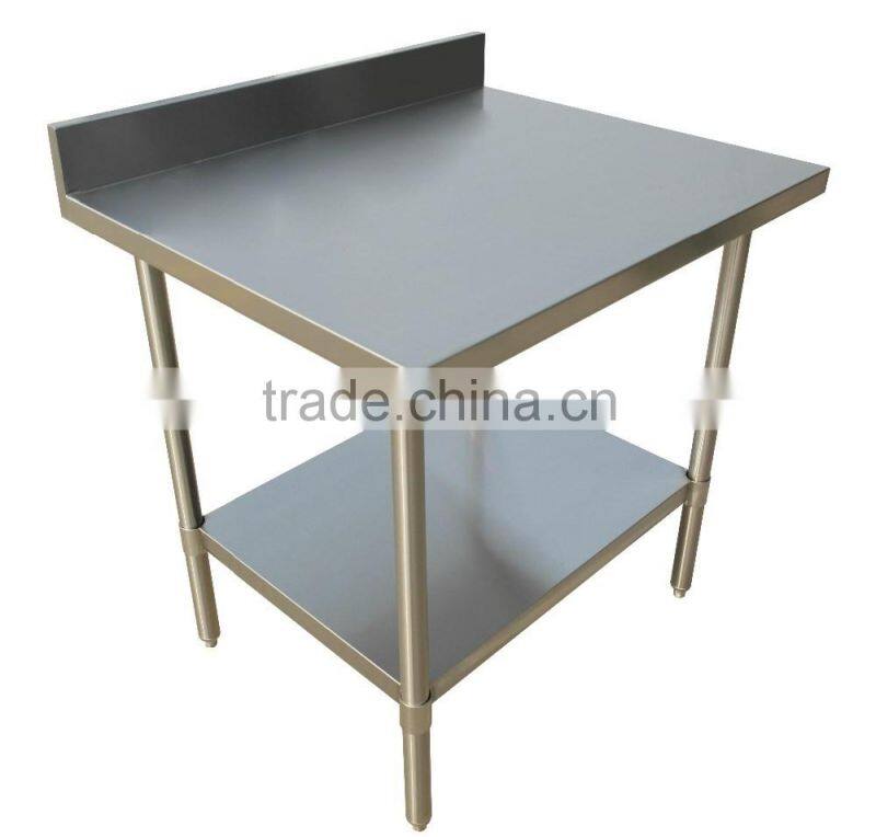 NSF approval detechable prep stainless steel work table for commercial kitchen or restaurant