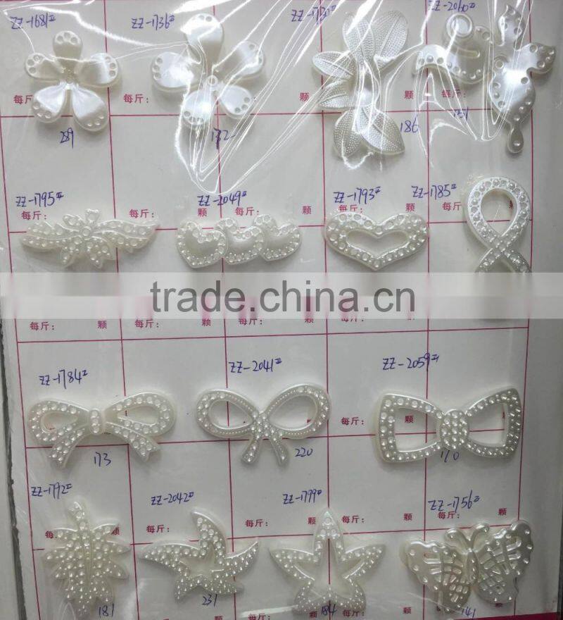 fancy ivory color small size drop star bear flower shape hair band accessories pearl
