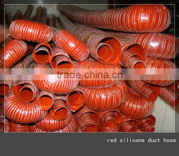 Red silicone rubber pipe
