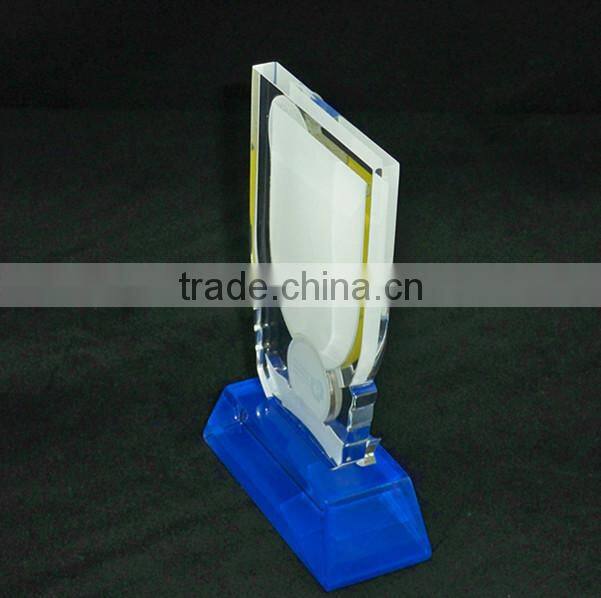 Flower shape achievement awards acrylic trophy