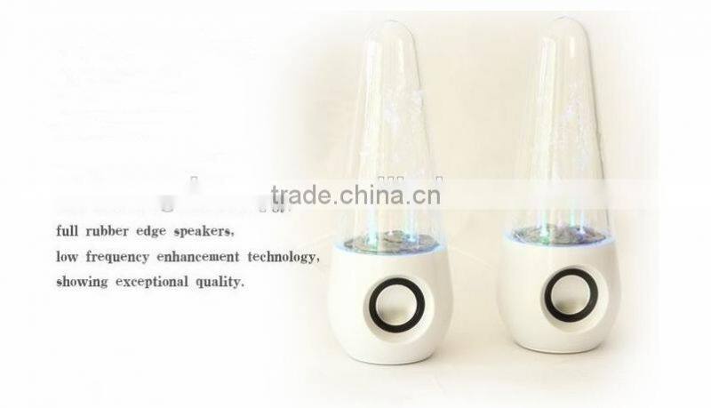 Wireless LED Light Show Fountain Water Dancing Bluetooth Speakers Music Stereo Subwoofer Speakers GuangDong Factory