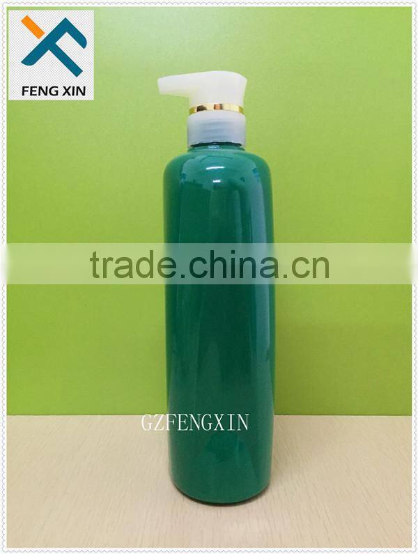 guangzhou manufacture 1000ml square bottle for shampoo and body lotion