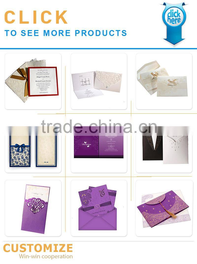 Butterfly ribbon design indian wedding cards invitation