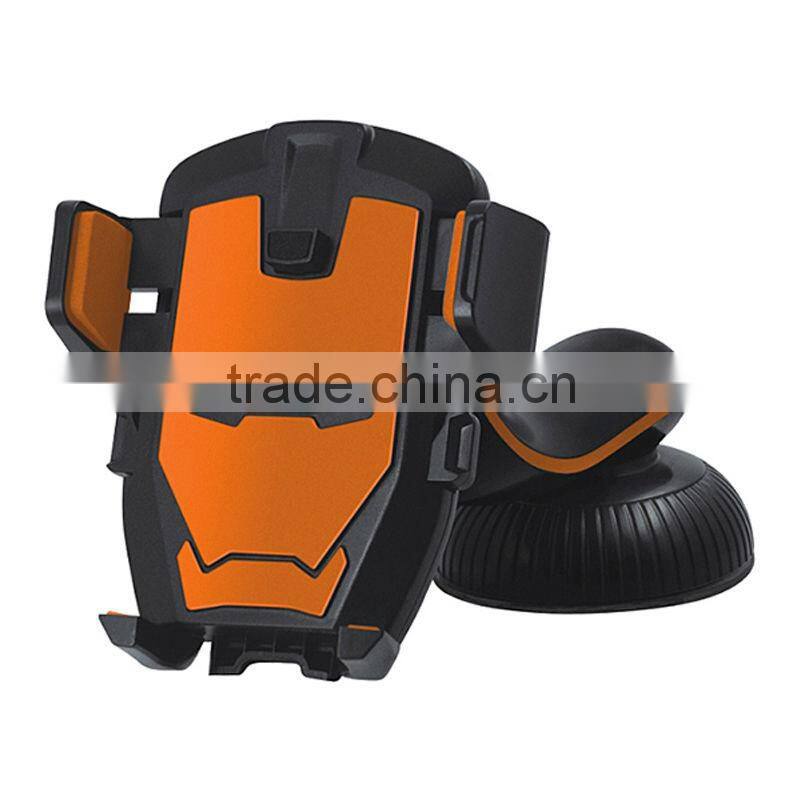 Flexible universal mobile phone car air vent holder