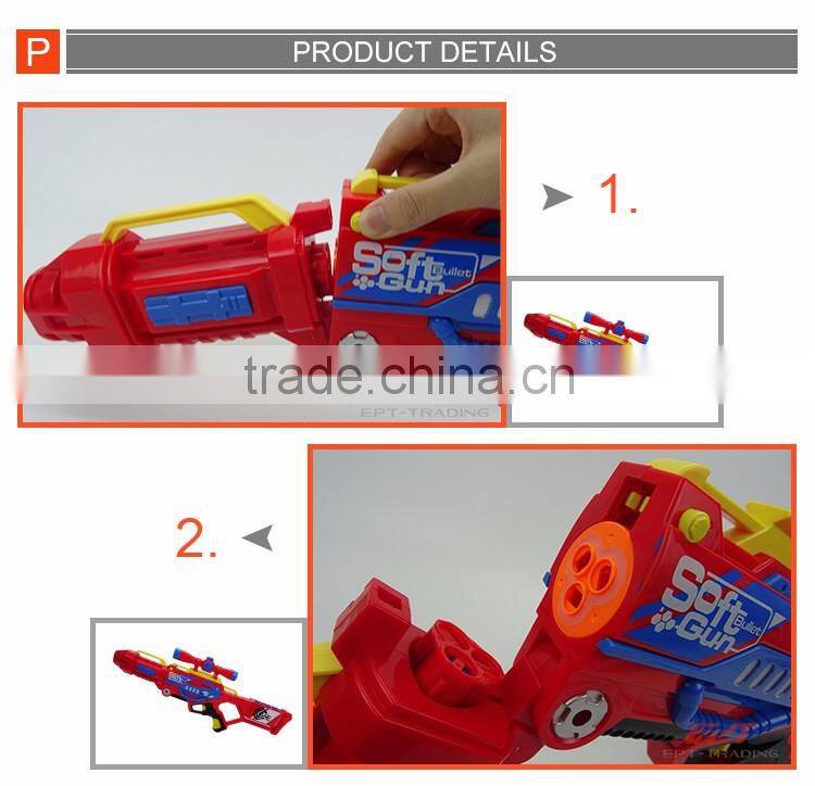 Coolest kids soft air gun toy with ICTI proved