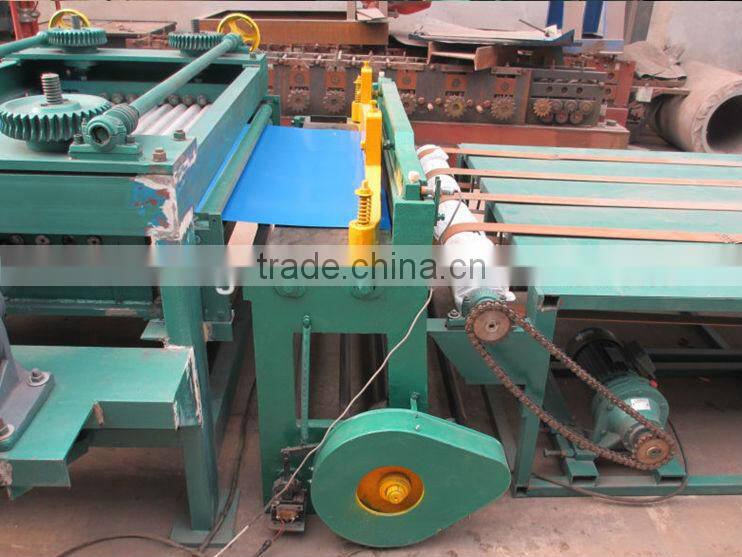 Flat sheet leveling and shearing machine production line