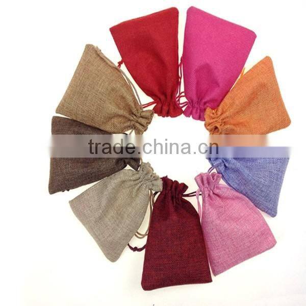 cotton linen drawstring promotion bag, drawstring cotton bags