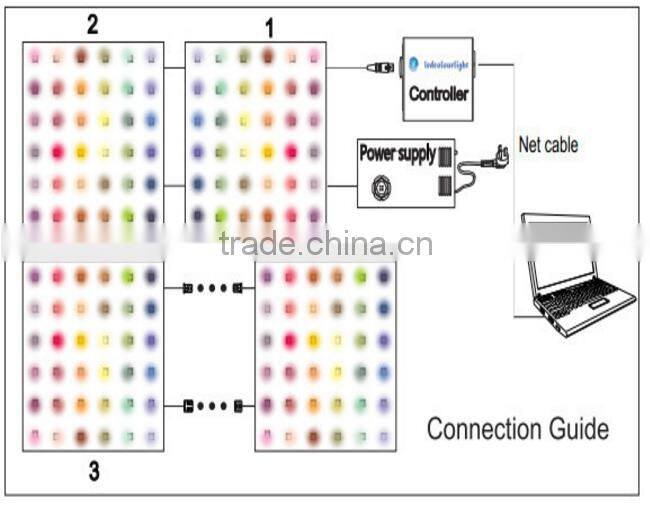 Madrix software 3D effect interactive led dance floor used for sale
