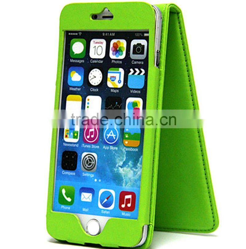 Personalized custom flip pu leather case for iphone 6