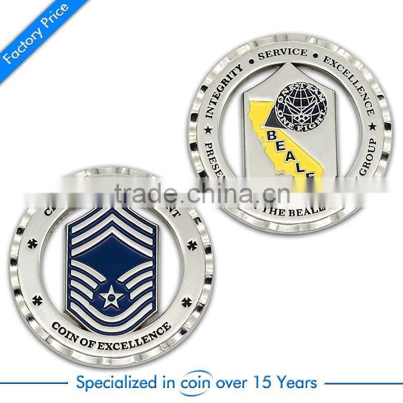 2016 high quality enamel souvenir coin with custom logo