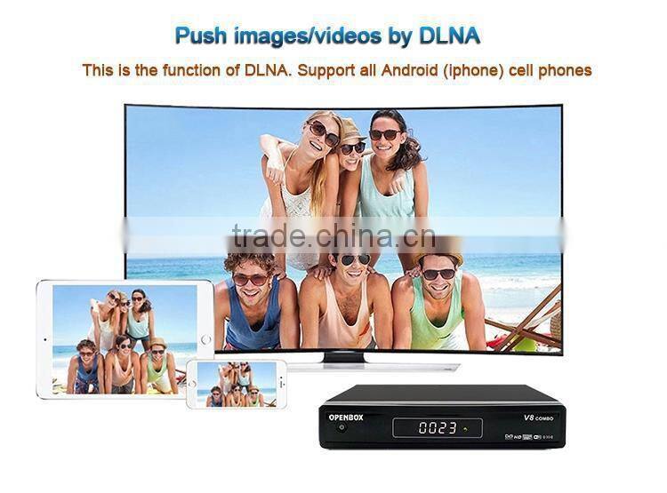 Promotional Satellite TV wifi adapter DVB-S/S2 DVB-T/T2 HD set top box Support Porn Youtube IPTV Cccam GPRS 3G USB WIFI